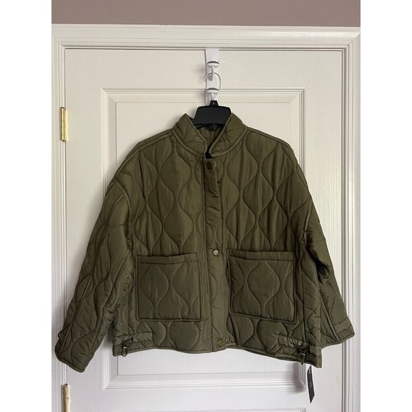 Lucky Brand Women's L Olive Green Onion Quilt Jacket - Picture 1 of 3